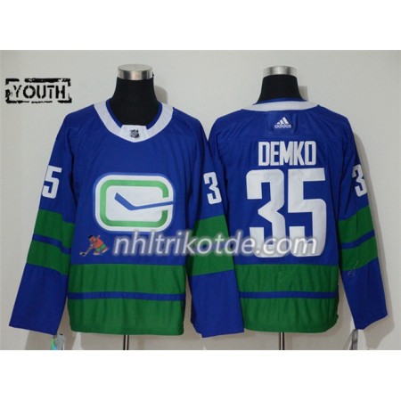 Vancouver Canucks Trikot Thatcher Demko 35 Alternate Adidas 2019-2020 Blau Authentic - Kinder